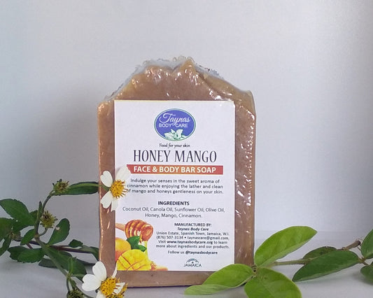 HONEY MANGO FACE & BODY BAR SOAP - Taynas Body Care